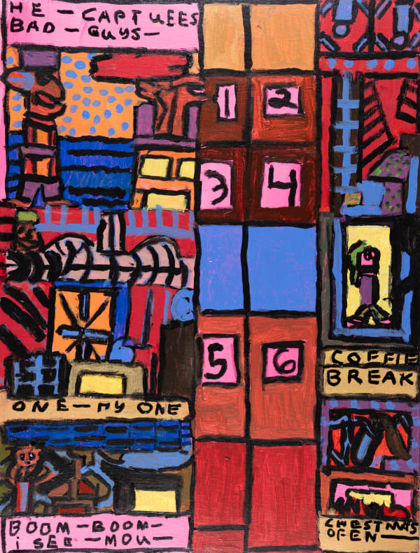 David Krueger, The Bad Guys Escape for Their Life, 2017