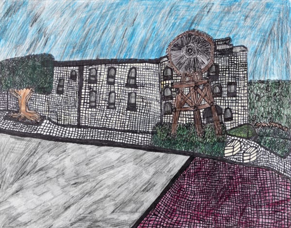 Andrew Sloan, Batavia River Walk Windmill, 2022