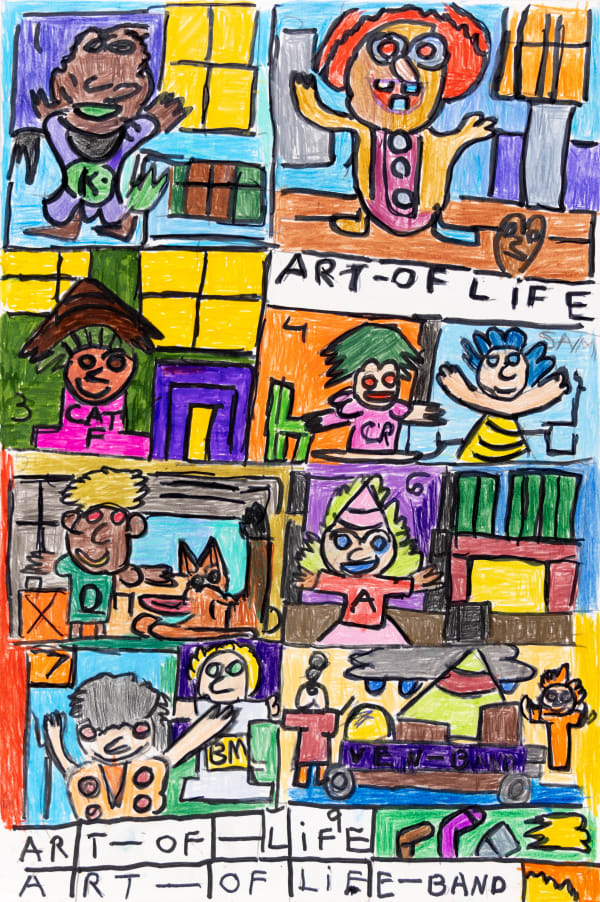 David Krueger, Untitled (Arts of Life Band 2), n.d.