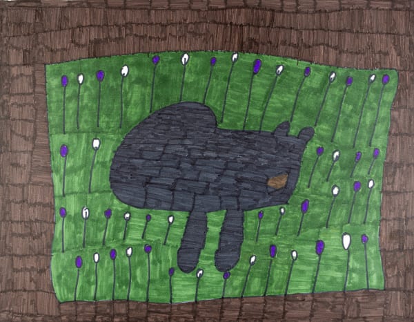 Maria Vanik, Black Bear, Berries, Bark, Roots, and Nuts, 2024