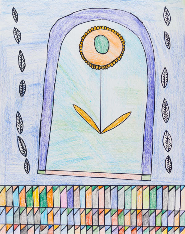 Stefan Harhaj, Leaves + Sunflower, 2021