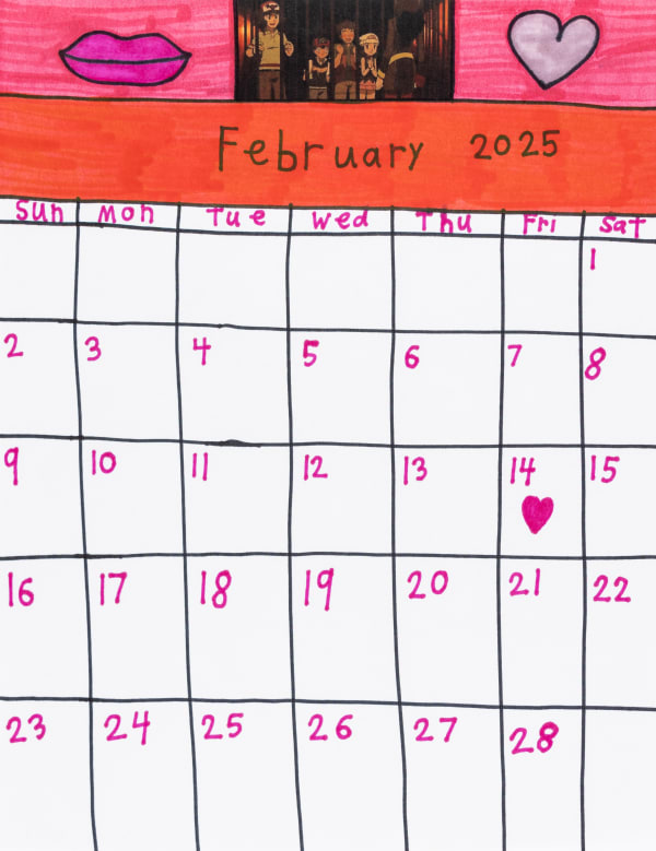 Noel Herrera, February Calendar, 2025