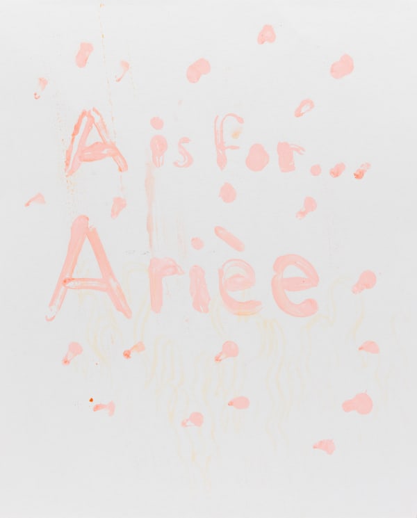 Ariée, Untitled (A is for...), 2023