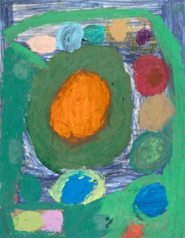 Katrina Jackson, Green and Orange Flower, 2025