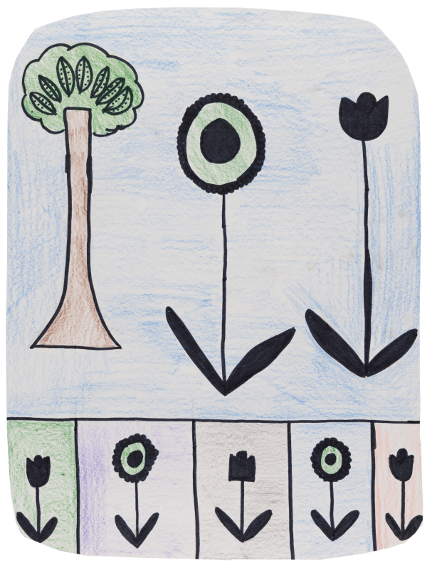 Stefan Harhaj, Tree + Flowers + Flowers , 2021