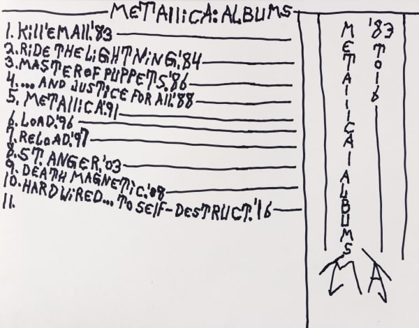 Bill Lilly, Metallica Albums , 2020