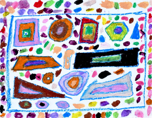 Marcus Imani Kennedy, Art Design Pattern Rectangle Trapazoid Hexagon , 2021