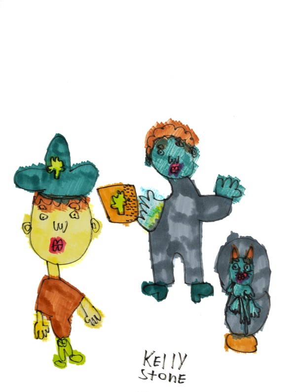 Kelly Stone - Green and Red, 2024