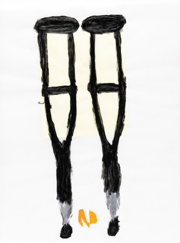 Renata Berdes, Untitled (Crutches), 2023