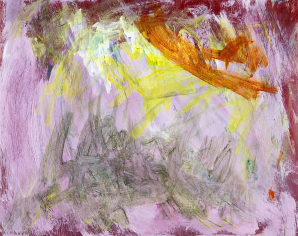 Sam Filicky, Landscape on cardboard, 2024