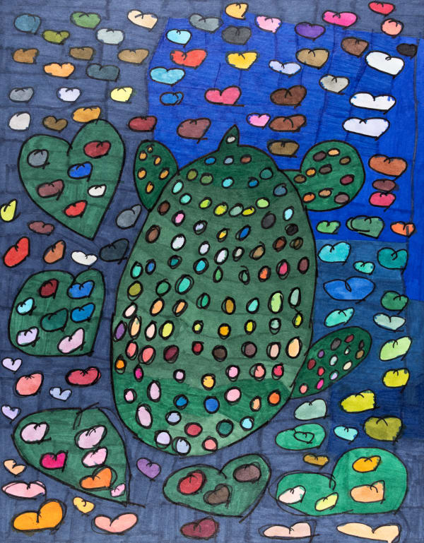 Maria Vanik, Rainbow Colors Carnegiea Gigantea, 2024