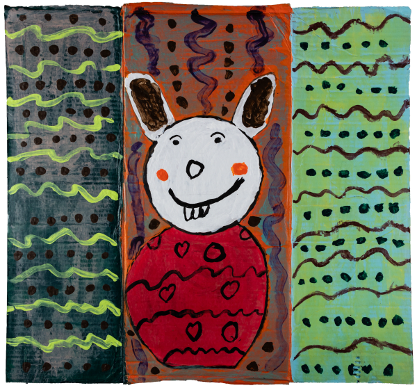 Marcelo Aguilar, Bunny on an Easter Egg, 2023