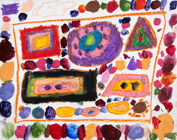 Marcus Imani Kennedy, Shapes Inside Shapes Circles Square Triangle Rectangle Trapezoid, 2021