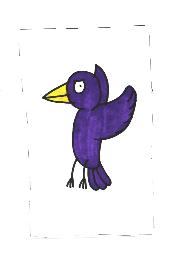 Noel Herrera, Untitled (Purple Bird) , n.d.