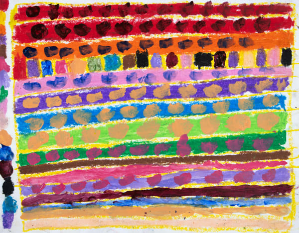 Marcus Imani Kennedy, Art Design Rainbow and Dots, 2021