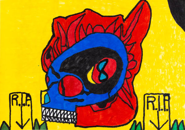 Bill Lilly, Untitled (Evil Skull), n.d.