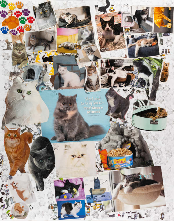 Carol Pyes, Cat Collage I, 2021