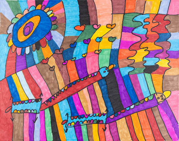 Maria Vanik, Giraffes, Sun Flower, Heart, n.d.