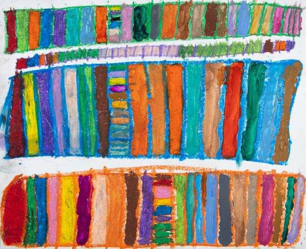 Marcus Imani Kennedy, Rainbow Stripes Rectangle Box, 2021