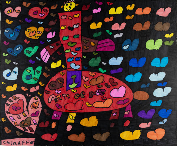 Maria Vanik, Giraffe Rainbow, 2019