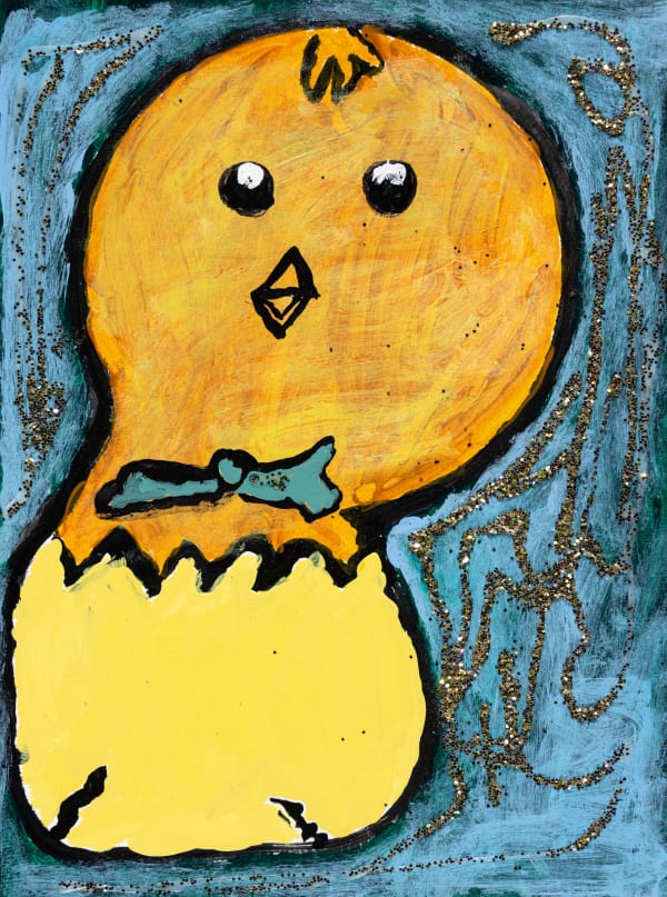 Marcelo Aguilar, A Chicken on an Easter Egg, 2023