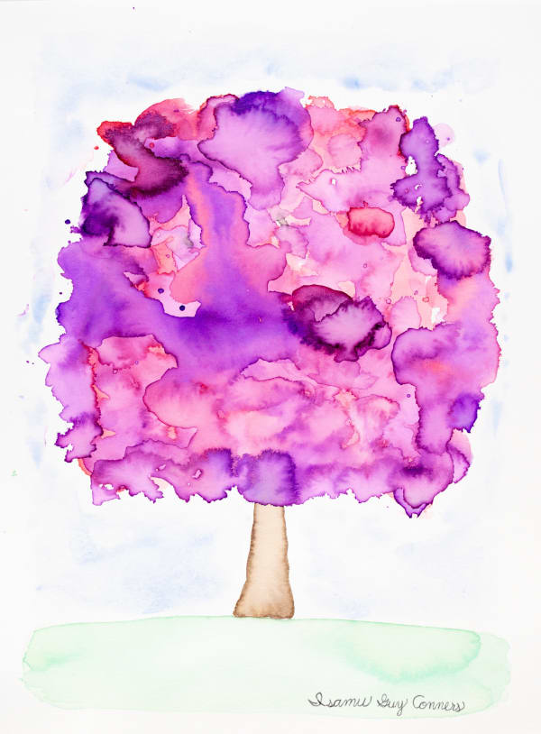Isamu Guy Conners, Untitled (Purple Tree), n.d.