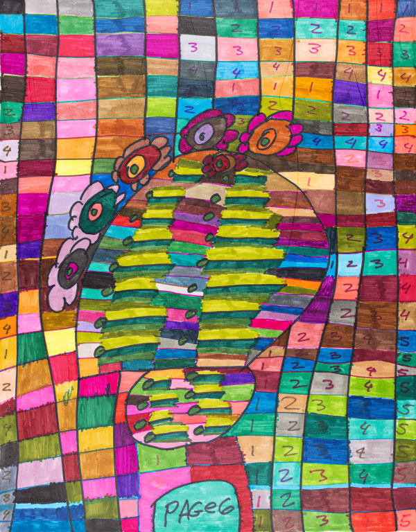 Maria Vanik, The Word Rainbow Colors Cactus, 2024