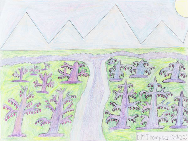 Dave Thompson, 7 Color Series: Thawing Jazzberry Orchard, 2021