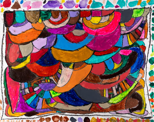 Marcus Imani Kennedy, Rainbow Design and Dots and Shapes and Circles, 2021