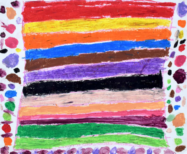 Marcus Imani Kennedy, Table Mat and Dots Circles , 2021