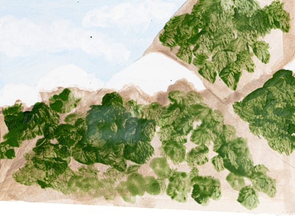 Isamu Guy Conners, Untitled (Mountain Scene), n.d.