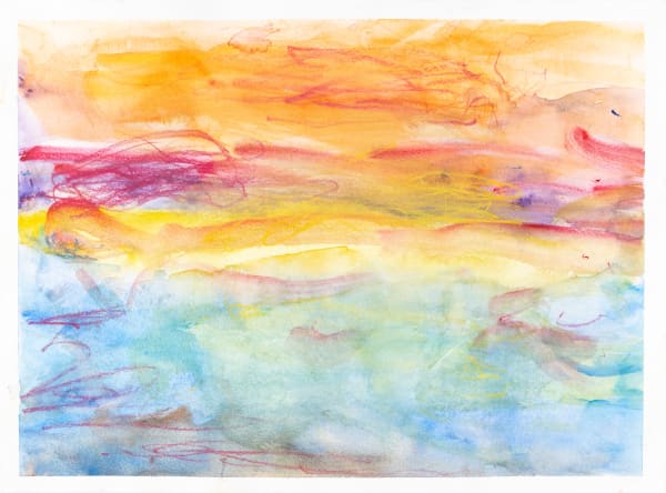 Chris Viau, A Sunset Over the Lake, 2024