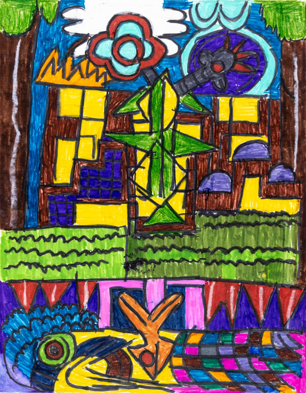 David Krueger, Untitled (Orange Fish), n.d.