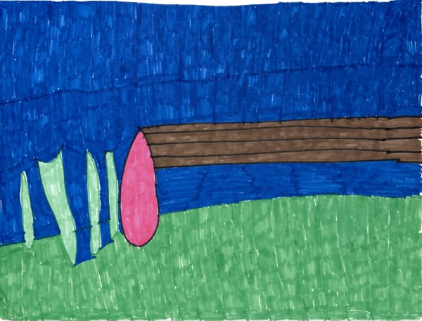 Maria Vanik, Bright Raindrop Grass Tree, 2020