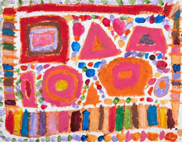 Marcus Imani Kennedy, Shapes Inside Shapes Square Circles Trapazoid Triangle Rectangle , 2021