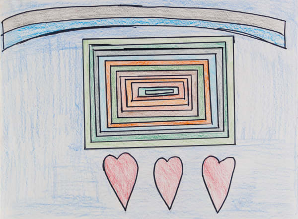 Stefan Harhaj, Box Box Box Hearts + Rainbow, 2021