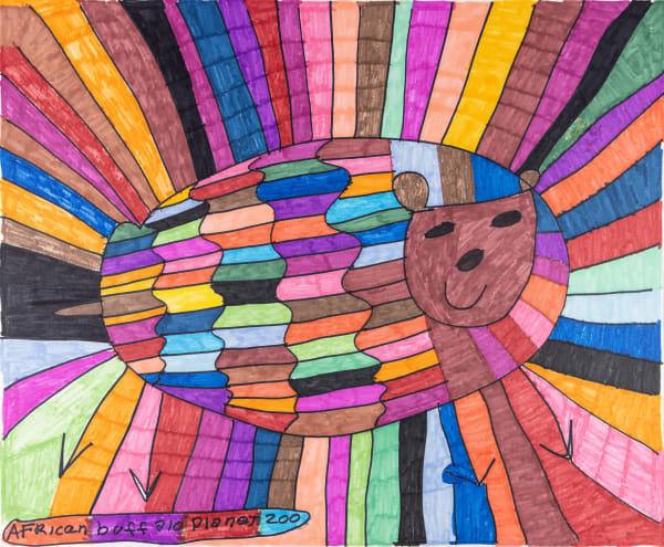 Maria Vanik, African Buffalo Planet Zoo, 2021