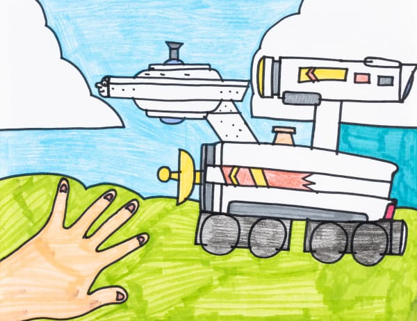 Noel Herrera, Alien Train Noel's Hand Thomas Toy, 2025