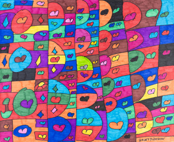 Maria Vanik, Hearts Rainbow, 2022