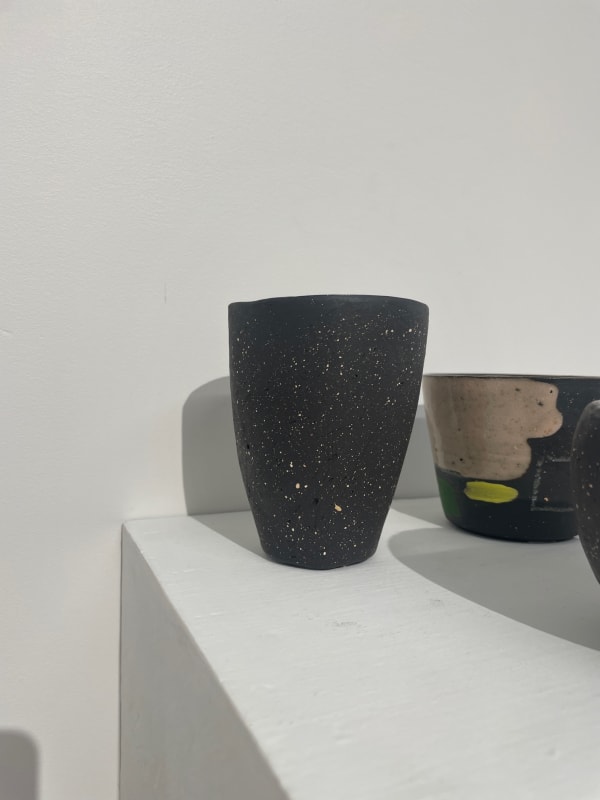 Kendall Davis, Black Clay Cup/ Vase, 2023