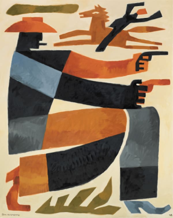 Jon Flaming, Cowboy with Guns, 2020