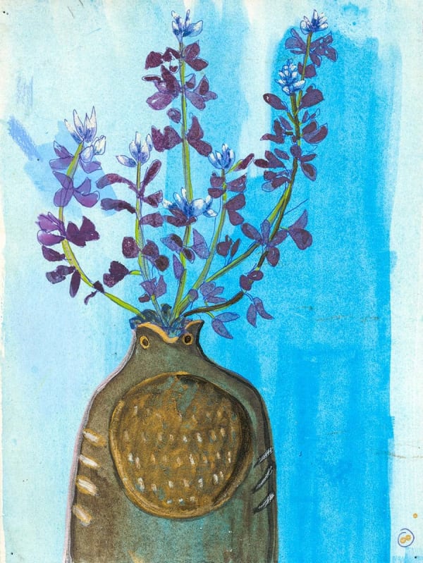 Carroll Swenson-Roberts, Lavender in Bird Vase, 2022
