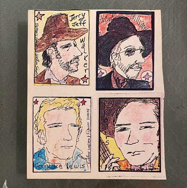 Linda and Ed Blackburn, Famous Country and Western Stars: Uncut Deck of Four