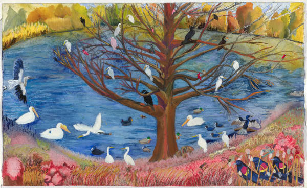 Carroll Swenson-Roberts, Tree at the Pond, 2023