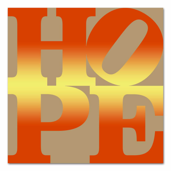 Robert Indiana, Four Seasons of HOPE Book (Gold), 2012