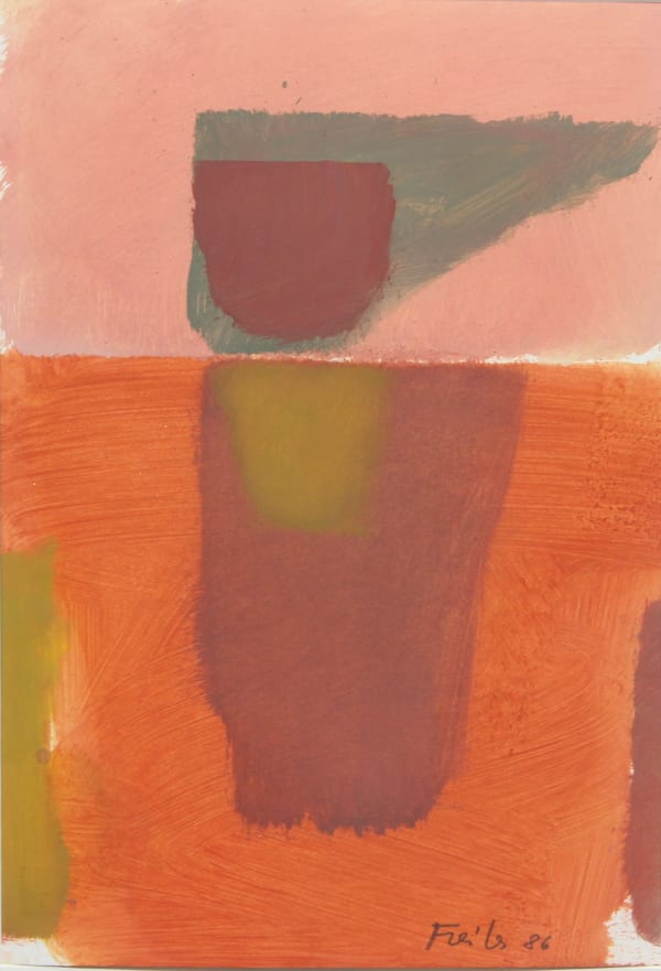 Antonio Freiles SENZA TITOLO, 1986 Oil on paper 48 x 33 cm 18.9 x 13.0 in