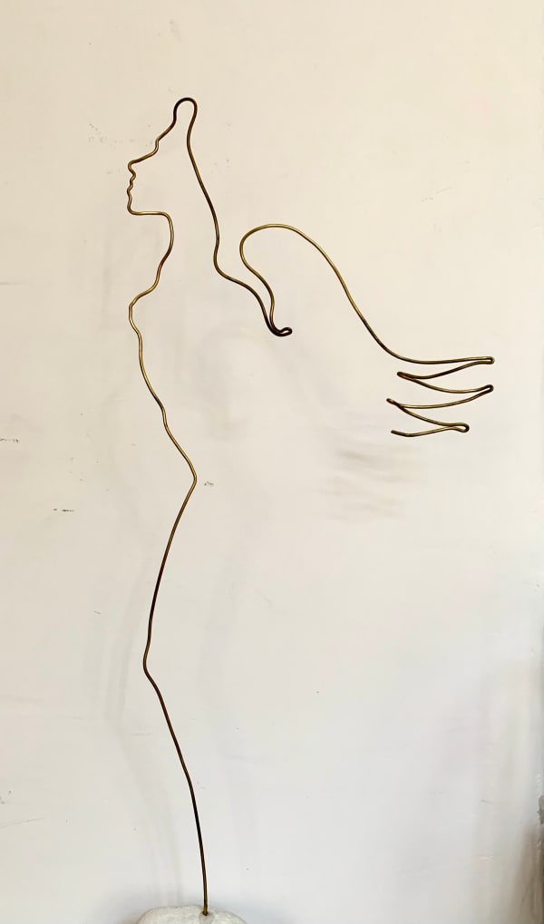 angel, art, beach, cabane bambou, ramatuelle, saint tropez, steel, sculpture, poetic, romantic, mythology, sunset, art thema, heyi