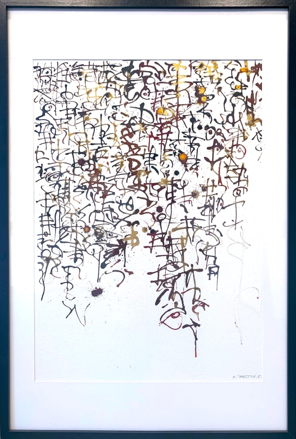 jeu d'écriture, eric pasture, art à l'encre, peinture à l'encre, art de la calligraphie, peinture calligraphique, art abstrait, peinture abstraite, minimalisme, art contemporain, peinture romantique, peinture contemporaine, design d'intérieur, décoration d'art, décoration de salon, art thema heyi, art belge Galerie