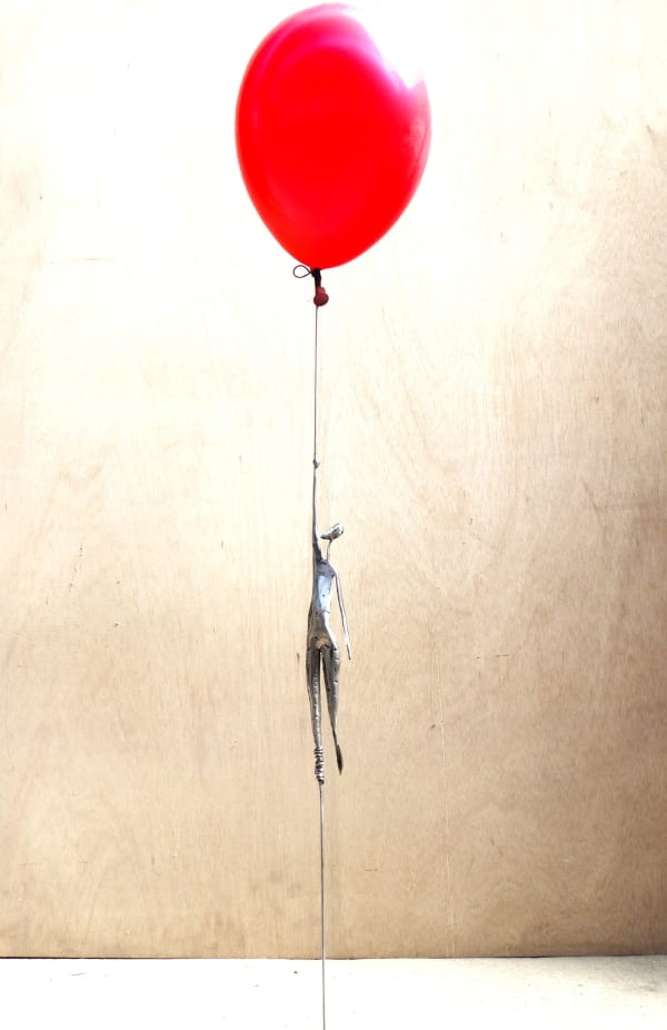 steel sculpture, caroline brisset, contemporary art, hope, art thema, heyi, covid-19