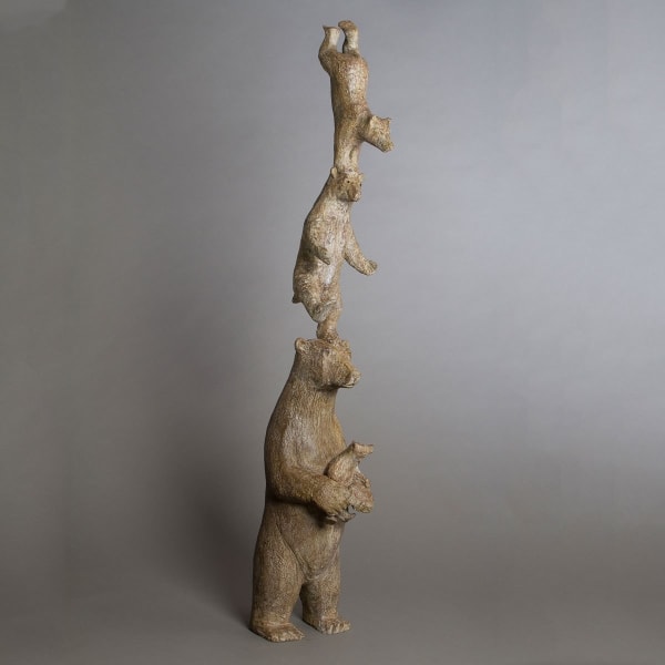 pizzlys, sophie verger, ours, famille, sculpture, bronze, adorable, mignon, animaux, art thema, artthema, leasing